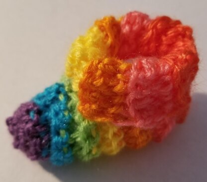 Rainbow Ribbed Baby Booties