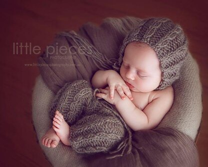 #100 Skinny cable pant set