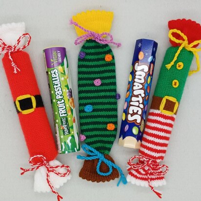 PDF Christmas Smarties Tube Sweet Tube DK Knitting Pattern Decoration Gift knit EASY Christmas Eve Box Smarties Jelly Tots Fruit Pastilles