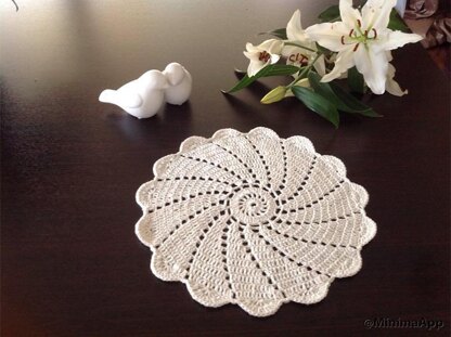 Crochet Placemat & Coaster Set N 112