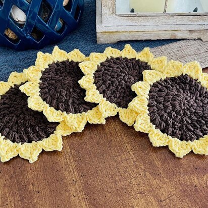 Sunflower Coaster Set