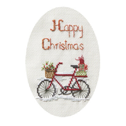 Derwentwater Designs Christmas Delivery Cross Stitch Card Kit - 9cm x 13.3cm