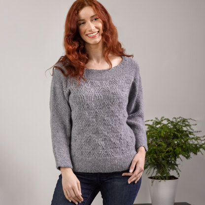 1165 Larch - Jumper Knitting Pattern for Women in Valley Yarns Peru