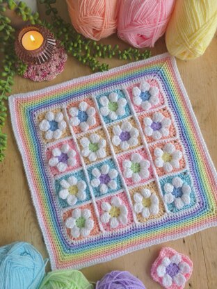 A Year in Flowers Temperature Blanket