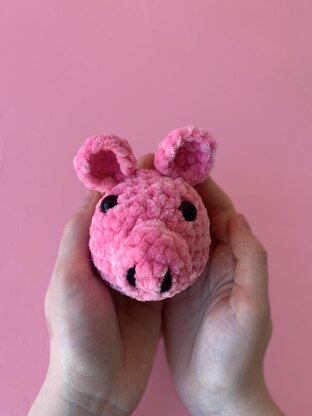 Crochet Pig Stress Ball