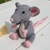 Roscoe the Rat - UK Terminology - Amigurumi