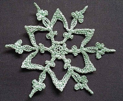 Dragonfly Snowflake Applique Crochet Pattern