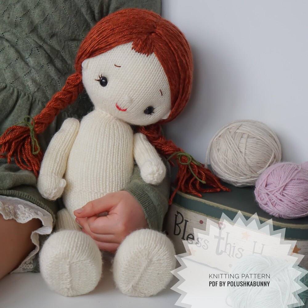 Knit Doll Knitting pattern by PolushkaBunny LoveCrafts
