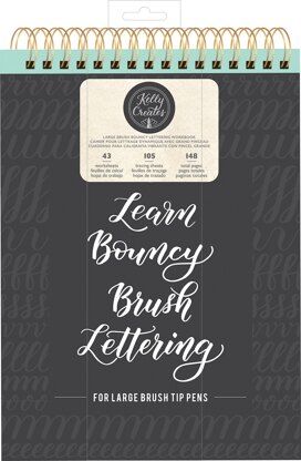 American Crafts Kelly Creates Large Brush Workbook 8.5"X12.3" 148/Pkg - Bouncy