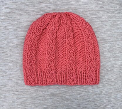 Hat with Small Braids Knitting pattern by Yelena Chen | LoveCrafts