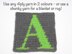 Colourwork alphabet squares