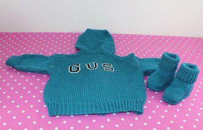 Baby Hoodie Bomber Jacket & Booties