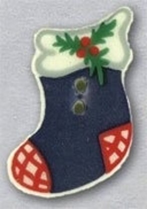 Mill Hill Button 86111 - Blue Stocking