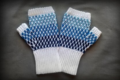 Color Drops Fingerless Gloves