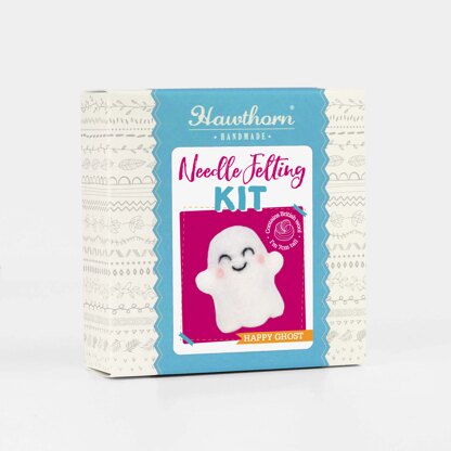 Hawthorn Handmade Happy Ghost Mini Needle Felting Kit