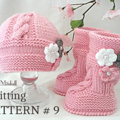 Newborn Baby Booties Baby Beanie Knitting Pattern