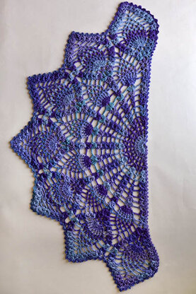 Pineapple Peacock Shawl in Universal Yarn Major - Downloadable PDF