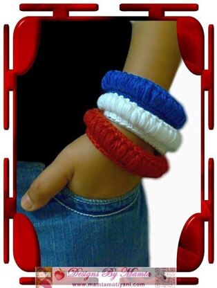 Crochet Friendship Bracelet Pattern Tyre Bangle Hippie Jewelry