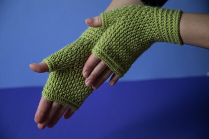 Warm hugs fingerless mittens