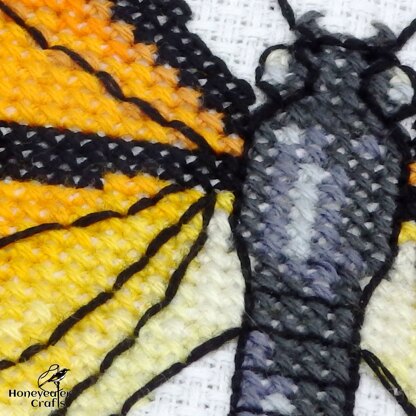 Monarch Butterfly - Cross Stitch Pattern by Honeyeater Crafts