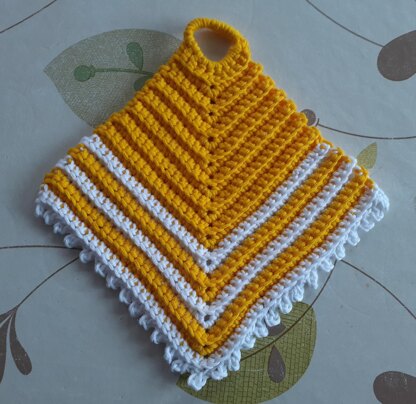 Traditional potholder pattern - Traditionelles Topflappenmuster