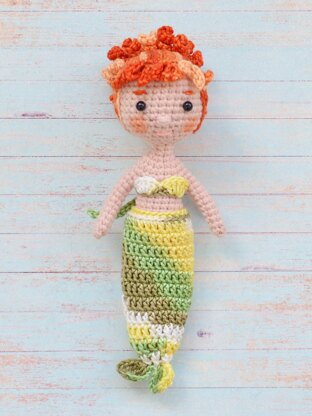 Crocheted Little Mermaid doll
