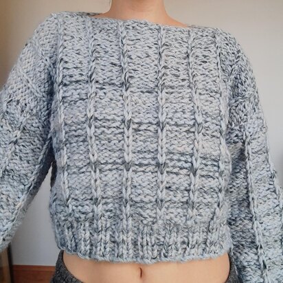 The Winter Cool Sweater LOOM KNITTING