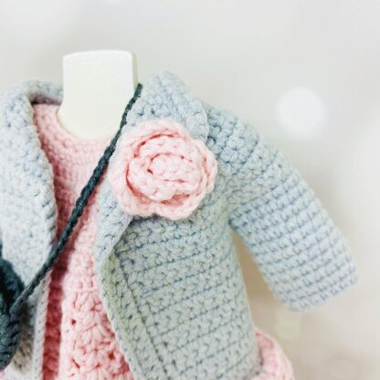 Amigurumi doll clothes, crochet doll clothes