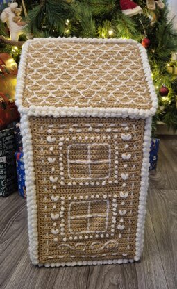 CROCHET PATTERN ONLY Gingerbread House Christmas Amigurumi