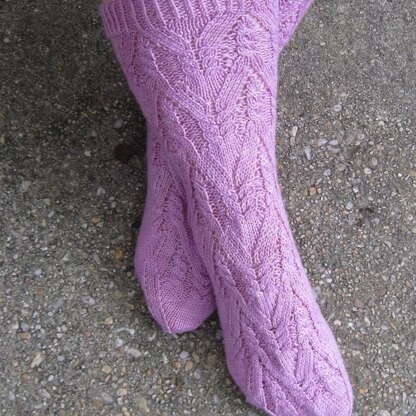 Ben Adler Cable Lace Socks