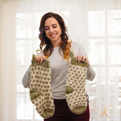 Polka Dot Stocking Crochet