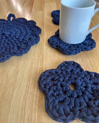 Flower Coaster & Trivet Set