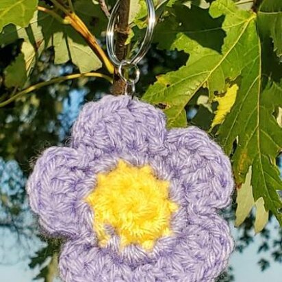 Crochet Flower Pin/Hair Clip and Keychain Pattern Bundle