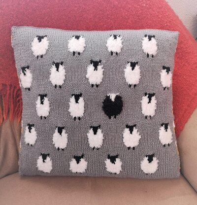 Sheep in a Row Cushion