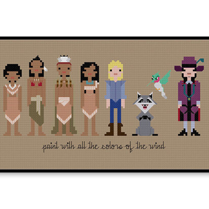 Pocahontas - PDF Cross Stitch Pattern