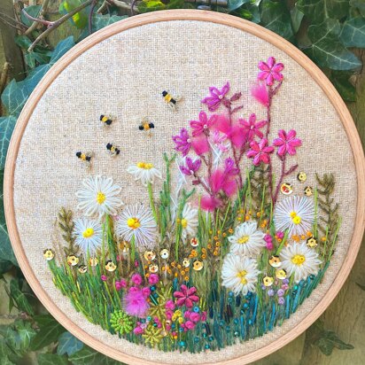 Wild Flower Embroidery Kit