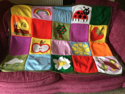 Patchwork baby blanket