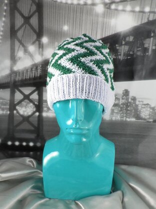 Zig Zag Stripe Beanie