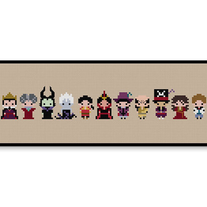 Storybook Villains Bite Size - PDF Cross Stitch Pattern