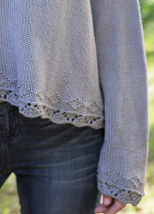 Coneflower Sweater in Berroco Modern Cotton - Downloadable PDF