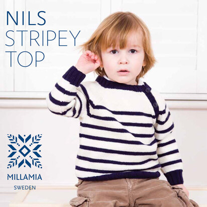 Nils Stripey Top in MillaMia Naturally Soft Merino