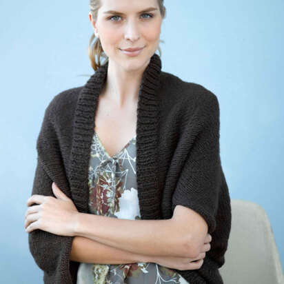 Stockinette Stitch Shrug in Lion Brand Nature's Choice Organic Cotton- 90687AD