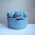 Knit look basket