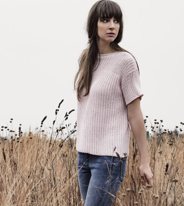 Ashby Tee in Blue Sky Fibers Skinny Cotton - 20161 PDF
