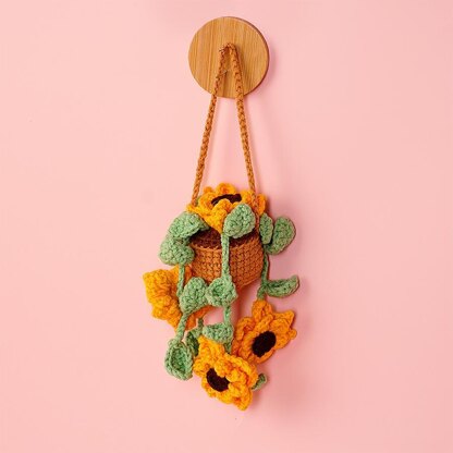 Black-Eyed Susan Basket Car Hanging