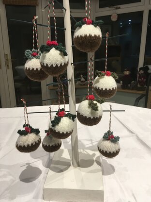 Christmas Pudding Baubles