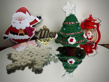 Christmas Tree and Snowflake Crochet Pattern PDF