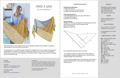 Make a Wish shawl