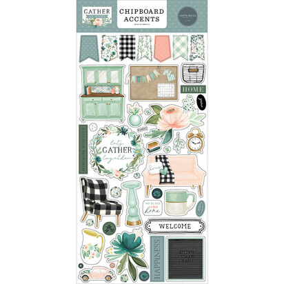 Carta Bella Paper Gather At Home 6X13 Chipboard Accents