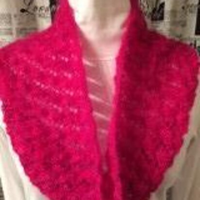 False Cables Lace Cowl